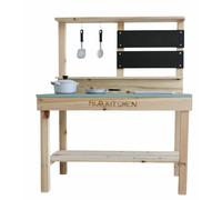 Chad Valley Wooden Play House with Mud Kitchen