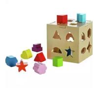Chad Valley Wooden Shape Sorter, Educational Toy for 12+ Months