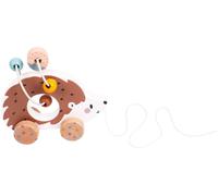 Chad Valley Woodland Wooden Pull Along Hedgehog