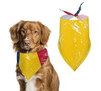 Chad Vintage Flag Cute Dog Bandana Triangle Adjustable Washable Cat Scarf Pet Accessories