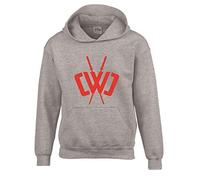 Chad Wild Clay CWC Youtuber Lovers Adventures Hoodie Gamer Boys Kids Hooded Hood (Kids 12-14 YRS, Grey)