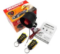 CHADWICK Car Horn Siren Alarm,Universal Car Alarm Security Protection System with 2 Remote Controls,7-Level Sensitivity,12v,Anti-Theft Device,No Thread Trimmin,Non-Destructive Installation (CW-8182)