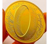 Chaenyu New Zealand Lord of The Rings Two-Color Krona Coin Lord of The Rings Gold Coin Craft Medal Silver Plated Coin Copy Souvenir Collection Commemorative Coins