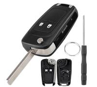 Chaexii Astra Key Fob, 2 Buttons Car Key Cover Replacement | for Ope-l Insignia Meriva Zafira Mokka Karl Cascada Adam Meriva/ Vauxhall Corsa Key Case Accessories