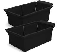 Chafer Wind Guard 2 Pack | Handle Covered Chafing Dish Wind Guard | Decorative Cover for Buffet & Catering Events (Black)