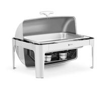Chafing Dish 1/1 GN Royal Catering 8.5 L 2 Fuel Cells Roll top - Chafing Dishes by Silver