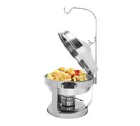 Chafing Dish Buffet Set, Stainless Steel Round Catering Container, 42cm 4.5L Food Warmer with Lid for Restaurant Party Weddings Picnics