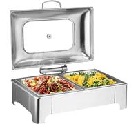 Chafing Dish Food Warmer Electric Buffet Server with 3 Warming Trays for Catering and Events, GN1/2 Size, Ideal for Buffets and Party Serving