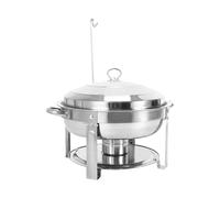 Chafing Dish & Food Warmers Buffet Set, 7.92 Qt Stainless Steel Round Food Warmer Server with Lid and Fuel Holder, Catering Dish for Parties Weddings Banquets Restaurants