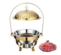 Chafing Dish Set with Hanging Lid Cover for Portable Catering and Party Serving, Ideal for Buffets and Events