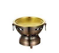 Chafing Dish Small Hot Pot Camping Pot Single Person Small Hotpot Traditional Portable for Kitchen Countertop Hiking Party(Antique Red,Light)