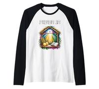 Chag Sukkot Feast of Tabernacles Hebrew Text Raglan Baseball Tee