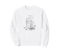 Chai Desi Indian Tea Minimal Line Art Elegant Design Sweatshirt
