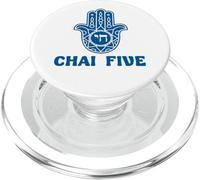 Chai Five Hamsa Hand Jewish Evil Eye Hebrew Good Luck PopSockets PopGrip for MagSafe