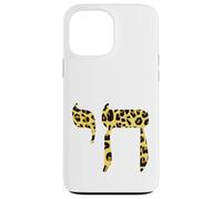 Chai Hebrew Letter Leopard Animal Print Design Case for iPhone 13 Pro Max