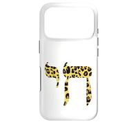 Chai Hebrew Letter Leopard Animal Print Design Case for iPhone 17 Pro