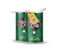 Chai Latte Bundle Includes: 2x Drink Me Chai Apple Pie (250g) Instant Tea Latte Drink Powder | Bundled with 1x Little Spoon (Coffee/Tea Spoon) by Donny & Dev