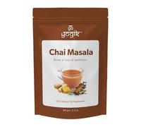 Chai Masala-Tea latte 100g/80cups | Go-Yogik Aromatic Chai Spice Powder| Real Indian Taste |Caffiene Free | Vegan | Gluten Free| Zero Sugar No Tea leaves| Ayurveda Backed