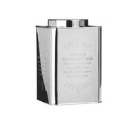 Interiors By Ph Stainless Steel Storage Tin, "classic Scottish Shortbread Cookies", Silver