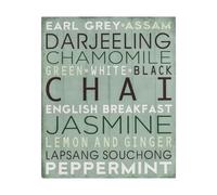 Chai Wall Plaque, MDF - Multi-coloured