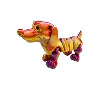 Chaies 3D Printed Animal Model Dog with Movable Joints - Detailed Cute Decorative Figure for Children Bedroom Easter Decoration