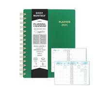 Chaies A5 Weekly Planner Notebook, Daily Planner & Notebook, Portable Appointment Planner | Smooth Writing Task List Organizer for