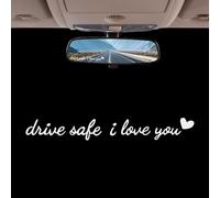 Chaies Car Rear View Mirror Stickers | Safety Driving Decals For Rear Windshield,Aquatic Decor For Car Dashboard | Daily Driving Travel