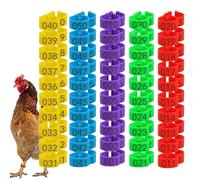 Chaies Chicken Thigh Rings, Chicken Thigh Ring Clip | Numbered Band for Leg | Chicken Leg Rings for Identifying Ducks and Poultry