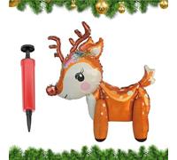 Chaies Christmas balloons, Christmas balloon decorations - Christmas decoration balloons in the shape of a reindeer, holiday party decoration, cartoon Christmas party balloons, with hand pump, for