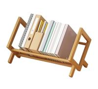 Chaies Desktop Bookcase Organiser, Desk Book Holder, Tilting Bookcase for Books, CDs