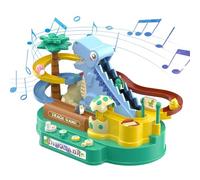 Chaies Dinosaur Climbing Slide Toy, Dinosaur Climbing Stair Track Slide Toy Set - Dino Car Track Adventure Slide Toy | Toy Climbing Slide