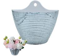 Chaies Disco Wall Planter, Disco Ball Wall Planter | Indoor Wall Planter - Disco Hanging Planter, Disco Ball Vase Mirror, Boho Flower Pots for Indoor and