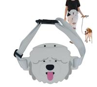 Chaies Dog Training Treats Bag | Dog Shape Design with Adjustable Belt Waterproof Walking Treat Bag | For Hiking, Outdoor Adventures, Daily Walking,