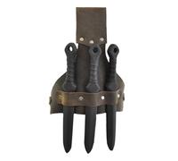 Chaies Frog Sheath Daggers | Universal Medieval PU Leather Frog Daggers - PU Leather Frog Holster for Fantasy, Historical, Cosplay