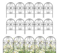 Chaies Garden, rust-proof metal, no digging, 10 x fields as and borders for rabbits, lawn, dogs, outdoors, patio and pet zone