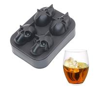 Chaies Halloween Skull Ice Mould - 3D Mould for Cocktails,Drink Accessory for Fridge, Party Halloween for Whiskey, Wine, Juice Cocktail