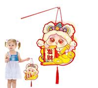 Chaies Paper Chinese Lantern Crafts, Chinese Lantern Hardware Kit | 2025 New Year Lucky Lantern Crafts - Chinese Festival Lantern Kit of the Year of the Year