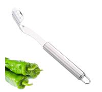 Chaies Pepper Corer, Pepper Corer, Stainless Steel Chilli Corer, Fruit Core Remover and Vegetable Corer, for Peeling or Cutting Bell, Banana or