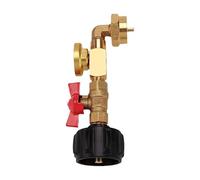 Chaies Propane Refill Adapter, Propane Tank Adapter, 1lb Propane Refill Adapter with Gauge and Valve - Propane Adapter for Thanksgiving, Christmas, Parties,
