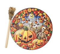 Chaies Shaman Hand Drum, Handmade Shamanic Drum | Native Instruments Hand Drum, Halloween Drum 10 Inch, Shamanic Drums, Sound Healer, Shaman Tools