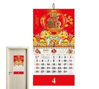 Chaies Snake Year Wall Calendar, Chinese New Year Calendar 2025 - Year of the Snake Calendar Chinese Wall Calendar | Snake Year Decor, Chinese Wall Calendar