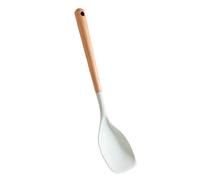 Chaies Spoon Shaped Spatula - Non-Stick Spoon, Wooden Handle Cooking Spatula, For Kitchen, Pastry, Mixing, Frying Vegetables, Meat And Meat