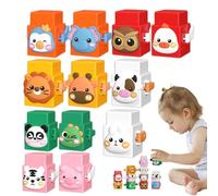Chaies Stackable Building Blocks for Animals, Stackable Cups for Animals - Building Blocks Learning Toys, Stackable Toys 12 Pieces, Balance Game for Boys,