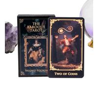 Chaies Tarot Cards, Portable Vintage Meanings Guide 78 Cards | Tarot Cards for Meditation and Beginners | for Fortune Love Work Adventure
