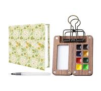 Chaies Travel Kit for Paint Palette, Portable Watercolor Kit | Lightweight Watercolor Supplies Watercolor Painting Kit - Handy Pocket Watercolor Set, Art Supplies