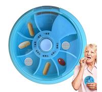 Chaies Weekly Pill Organizer | Travel Dispenser Container for Medicine Storage | Portable Pocket Pill Dispenser, Compact Medicine Containers for