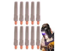 Chaies Welding Nozzle, Welding Nozzle | 10pcs Spare Parts for Welding Torch,Nonstick Coating Welding Torch Accessory Welding Tip for Slag Protection