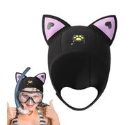 Chaies Wetsuit Balaclava, Diving Balaclava - Cat Ears Combination Hat, 3 mm Neoprene Diving Hood for Women and Diving Hat for