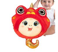 Chaies Year of the Snake Plush Pillow, Year of the Snake Plush Pillow - Stuffed Plush Hand Sleeve Mascot Pillow, Cartoon Library Hand Warmer, Cartoon Stand