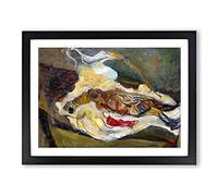 Chaim Soutine Still Life Study Classic Painting Framed Wall Art Print, Ready to Hang Picture for Living Room Bedroom Home Office Décor, Black A3 (46 x 34 cm)